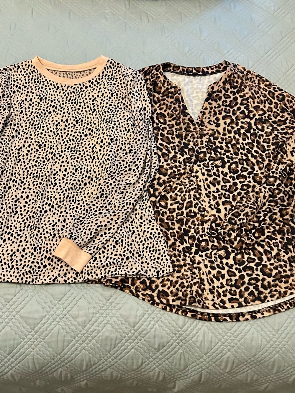 BUNDLE of Two Women’s Animal Print Tops, Size Small